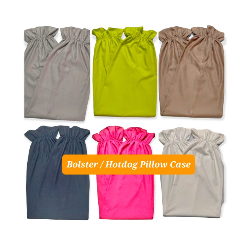 BOLSTER PILLOW CASE "PLAIN" (MEDIUM&LARGE) Shopee Philippines