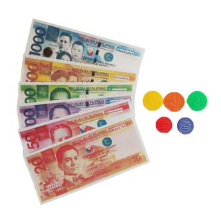 everpower 1 pad pretend play philippine peso bill money