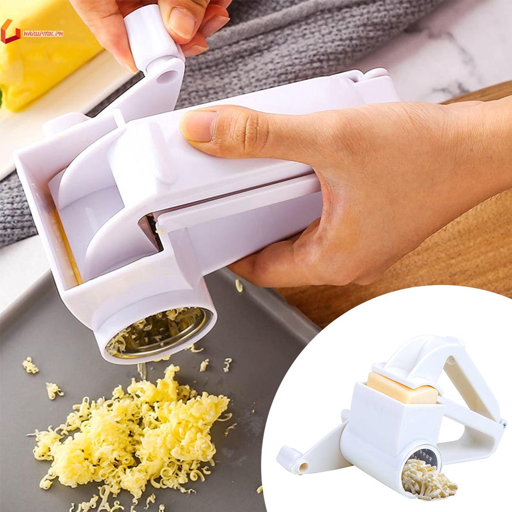 Rotary Cheese Graters Manual Handheld Cheese Cutter With Stainless