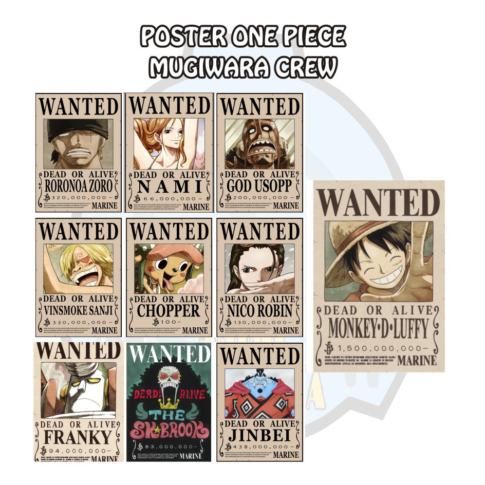 Bounty Mugihayu A Crew One Piece Poster Cheapest One Set Shopee Philippines