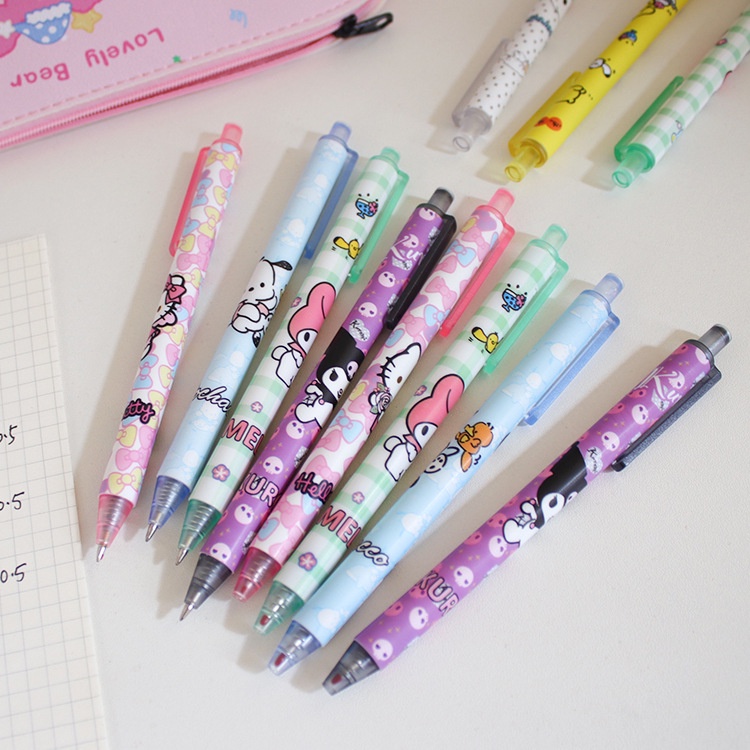 6pcs /set Sanrio family gel pen Sanrio character ballpoint Pen ...