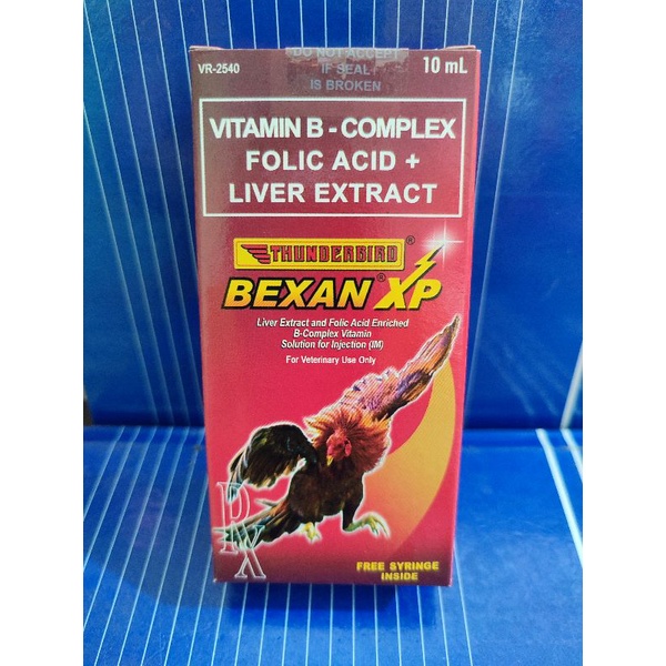 THUNDERBIRD BEXAN XP ( vit B complex+ Folic acid + Liver Extract ) 10