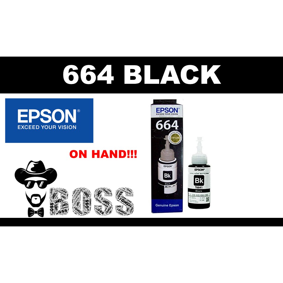 Epson 664 Black Original Ink Bottle T6641 Shopee Philippines 7571