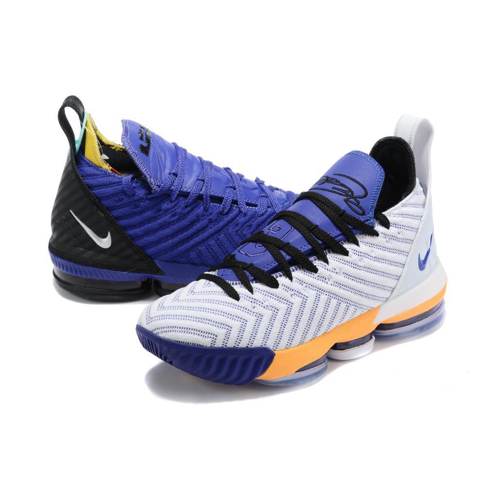 lebron 16 blue and white