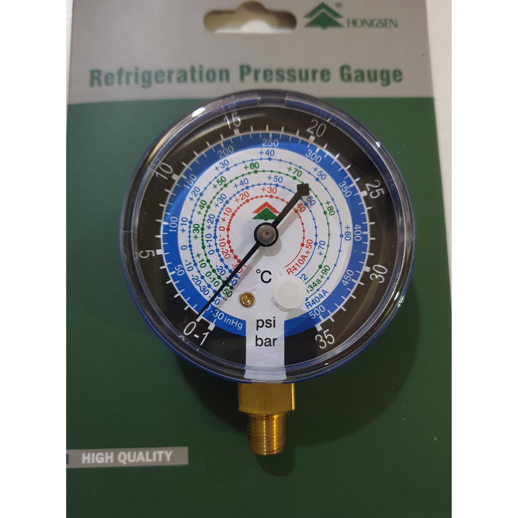 PRESSURE GAUGE FOR R410a REFRIGERATION LOW SIDE (BLUE) Shopee