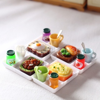 6pcs Dessert 3D Resin Cream Cakes Miniature food Dollhouse Accessories NIUS 