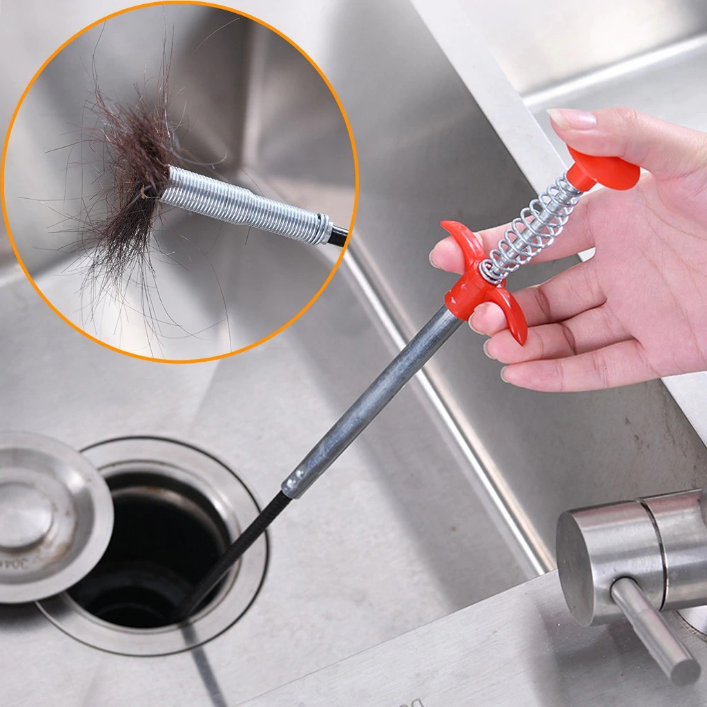 (1Meter) Stainless Sink and Drain Cleaner, Clogged Sink Claw, Pangalis