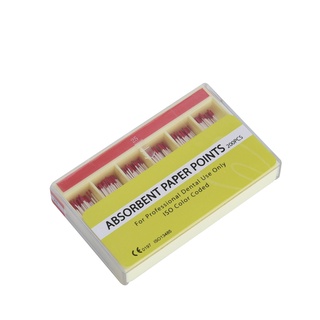 200Pcs Dental Absorbent Paper Points Sterile 7 Sizes For Dentist #6