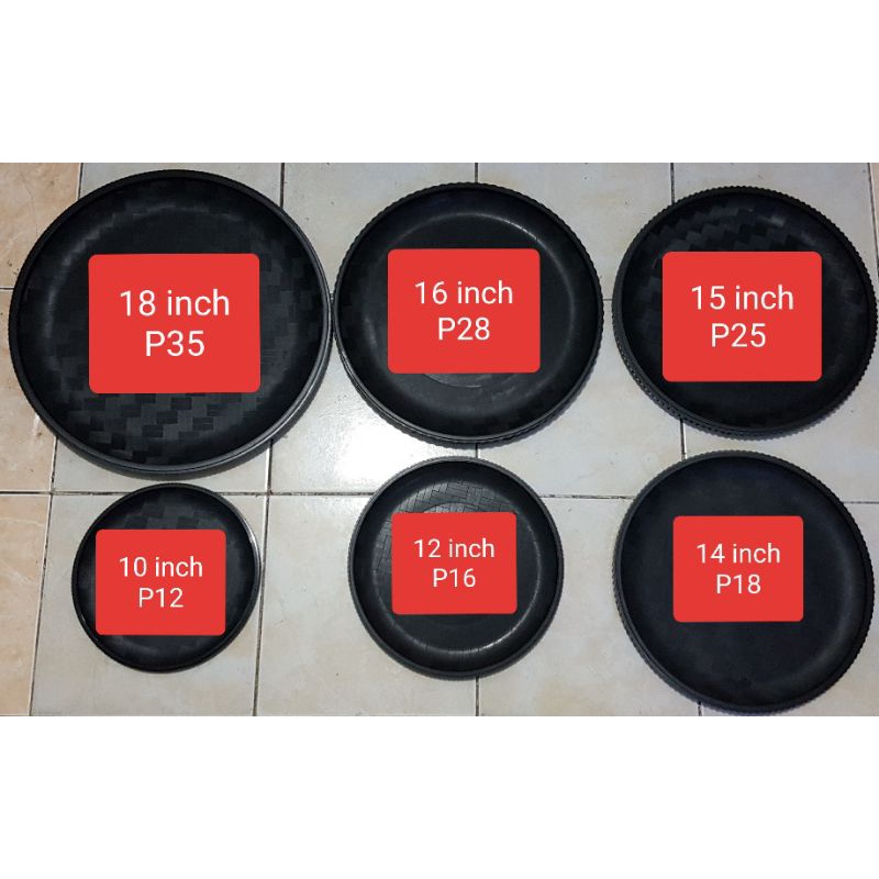 PLASTIC BILAO LOWEST PRICE GUARANTEE REUSABLE10",12",14",15",16",18