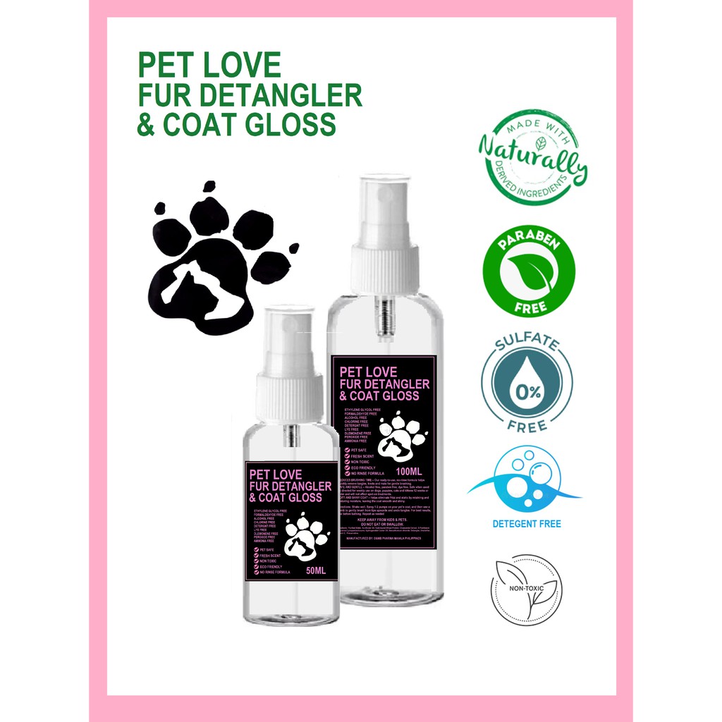 Pet Love Fur Dog Detangle & Coat Gloss Cat detangler Shopee Philippines