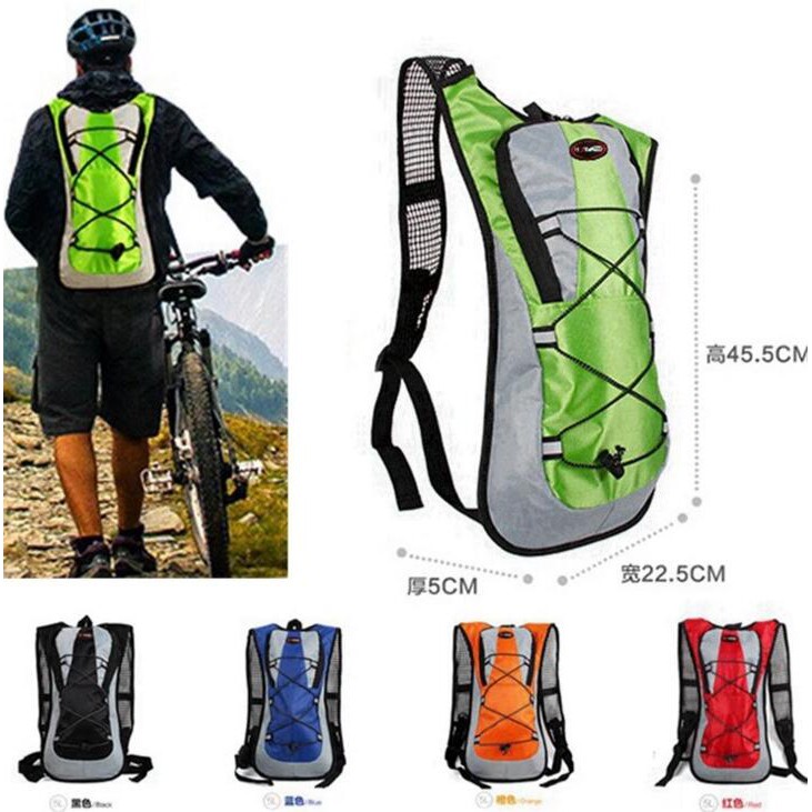 bike riding water bags