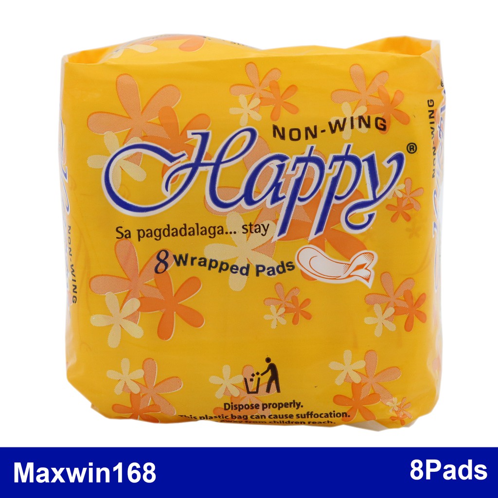 Happy Sanitary Napkin RegularNon Wing 8pcs Shopee Philippines