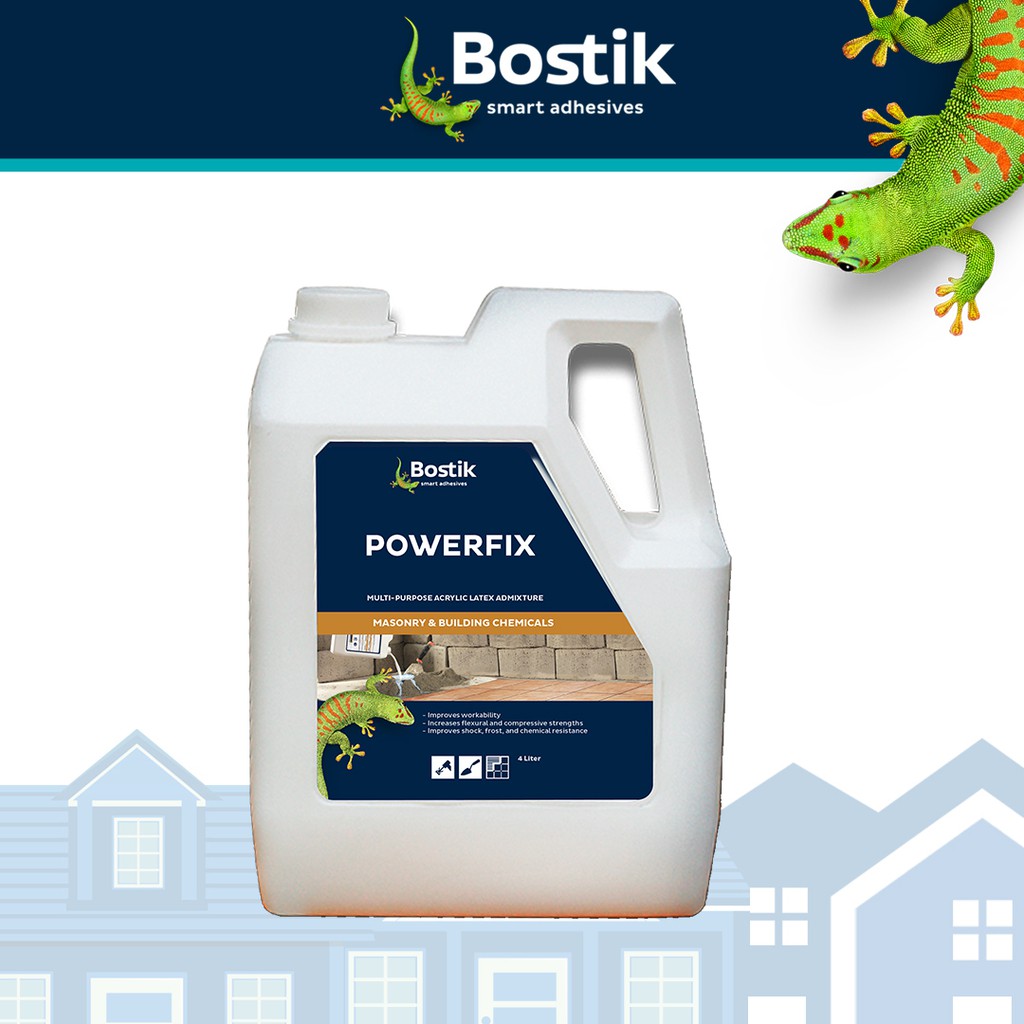 Bostik Powerfix MultiPurpose Acrylic Latex Admixture 4 Liter Shopee