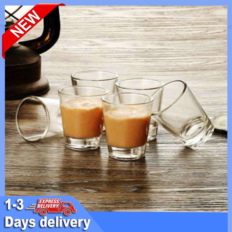 Shot Glass / Candle Holder Clear Glass Transparent 45ml 1022W (1pc