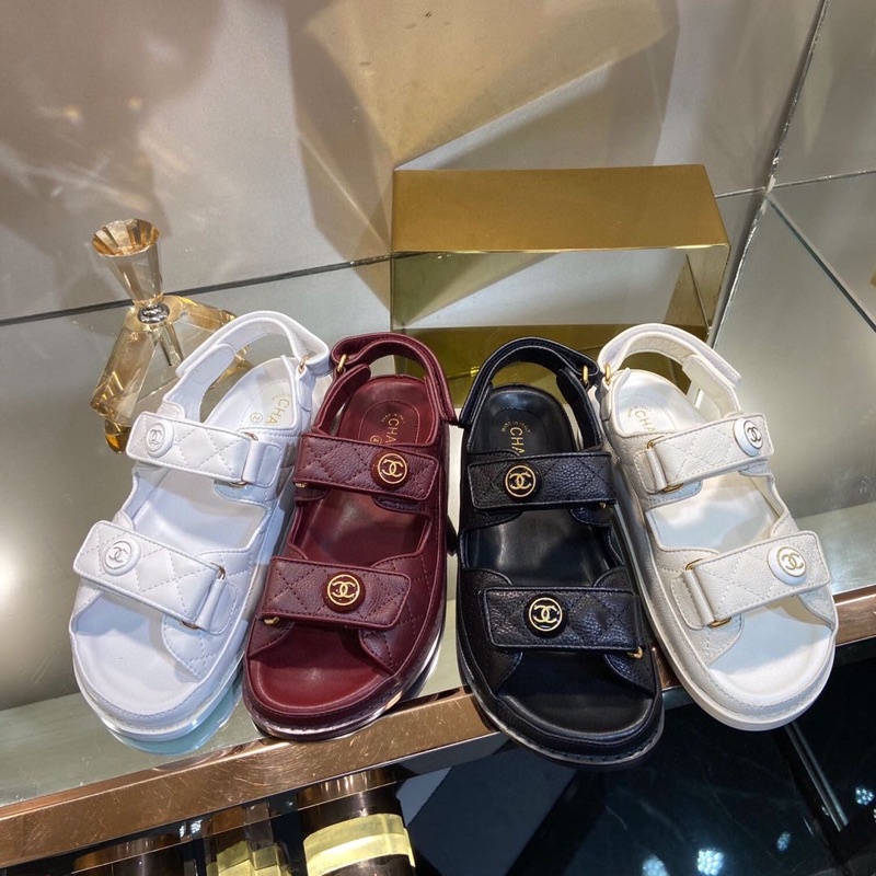 rubber chanel sandals 2022