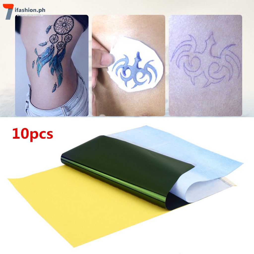 10 pcs Tattoo Transfer Carbon Tracing Copy Body Stencil | Shopee