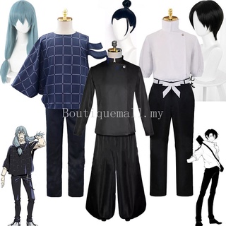 Jujutsu Kaisen Getou Suguru/Mahito/Yuuta Okkotsu Cosplay Black Blue Uniforms Mens Yuuta Okkotsu Mahito Costumes Wig Full Set