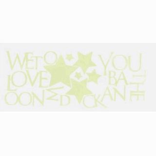 We Love You To The Moon And Back 3D Star Glow In Dark Luminous Wall Stickers #5
