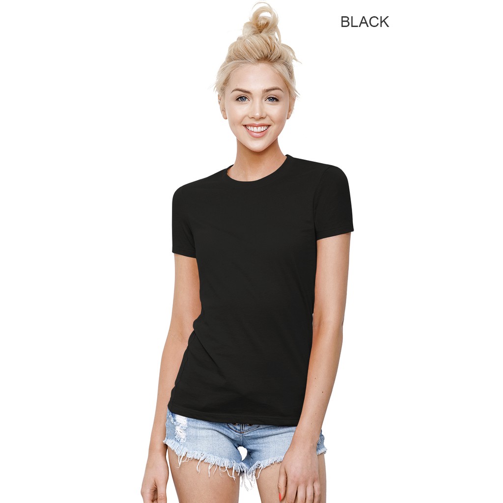 plain black unisex t shirt