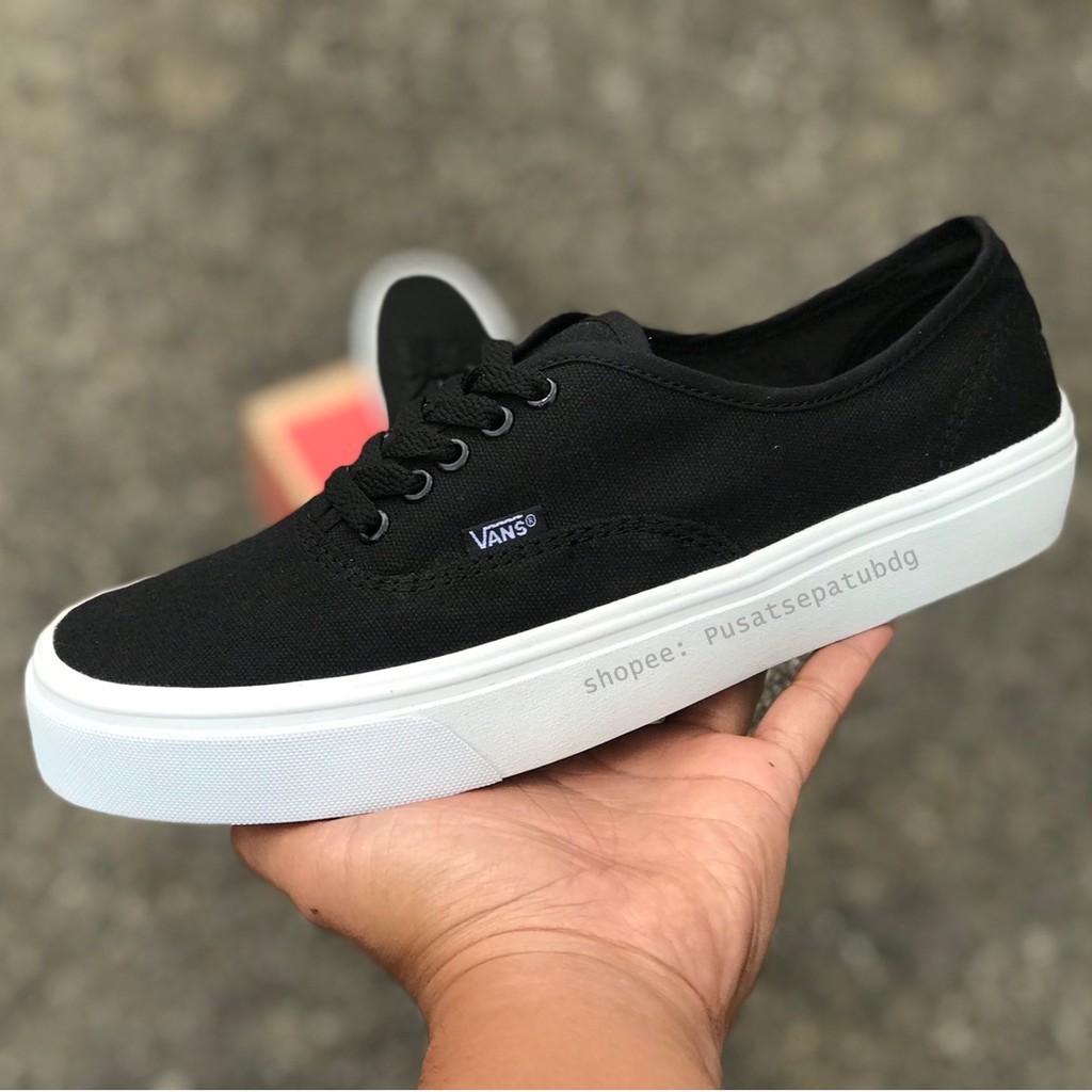 vans authentic mono black white