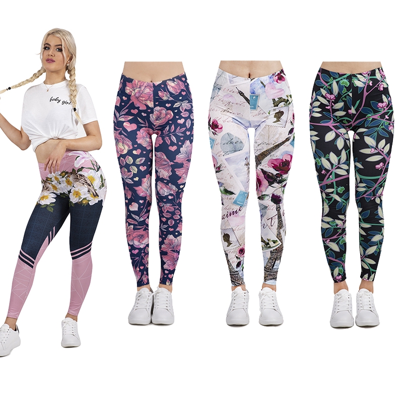 floral print yoga pants