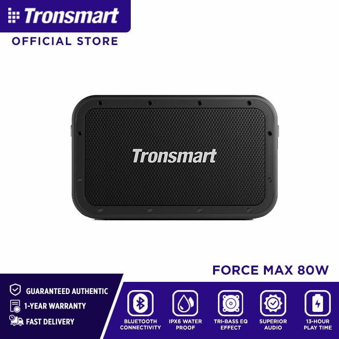 Tronsmart Force Max 80W Outdoor Up to 13 Hours Play time Powerful Tri ...