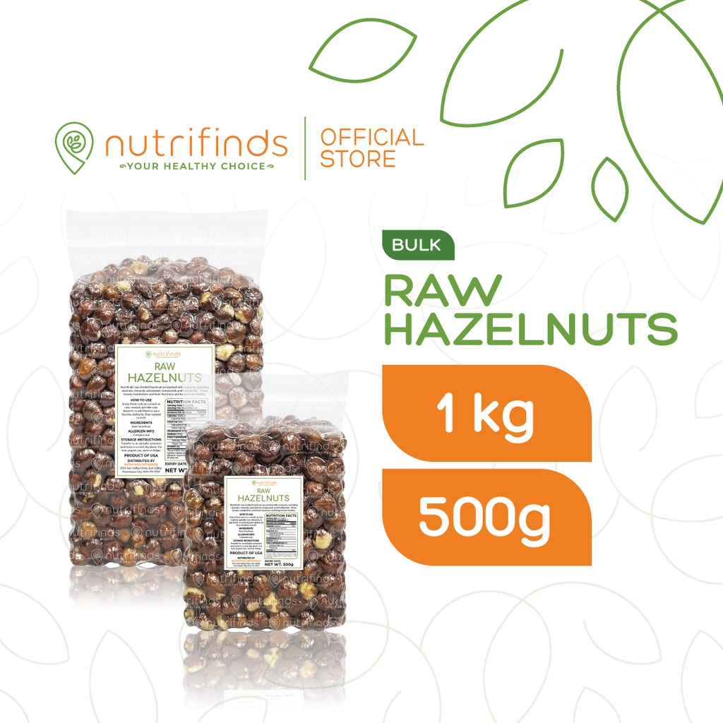 Nutrifinds® Raw Hazelnuts BULK Shopee Philippines