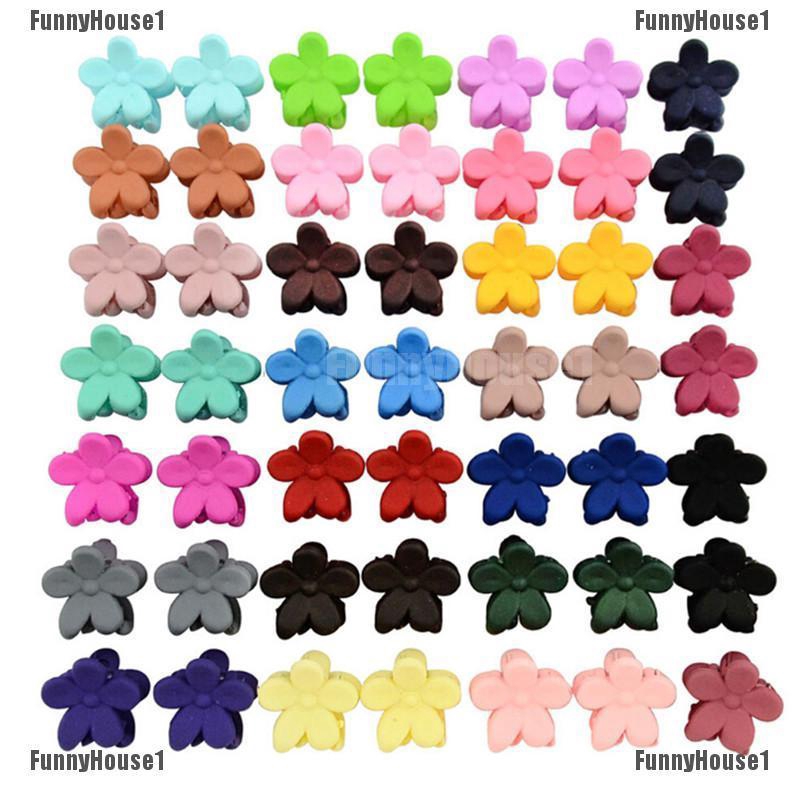 50pcs Kid Baby Plastic Girl Hairpins Mini Claw Hair Clips Clamp