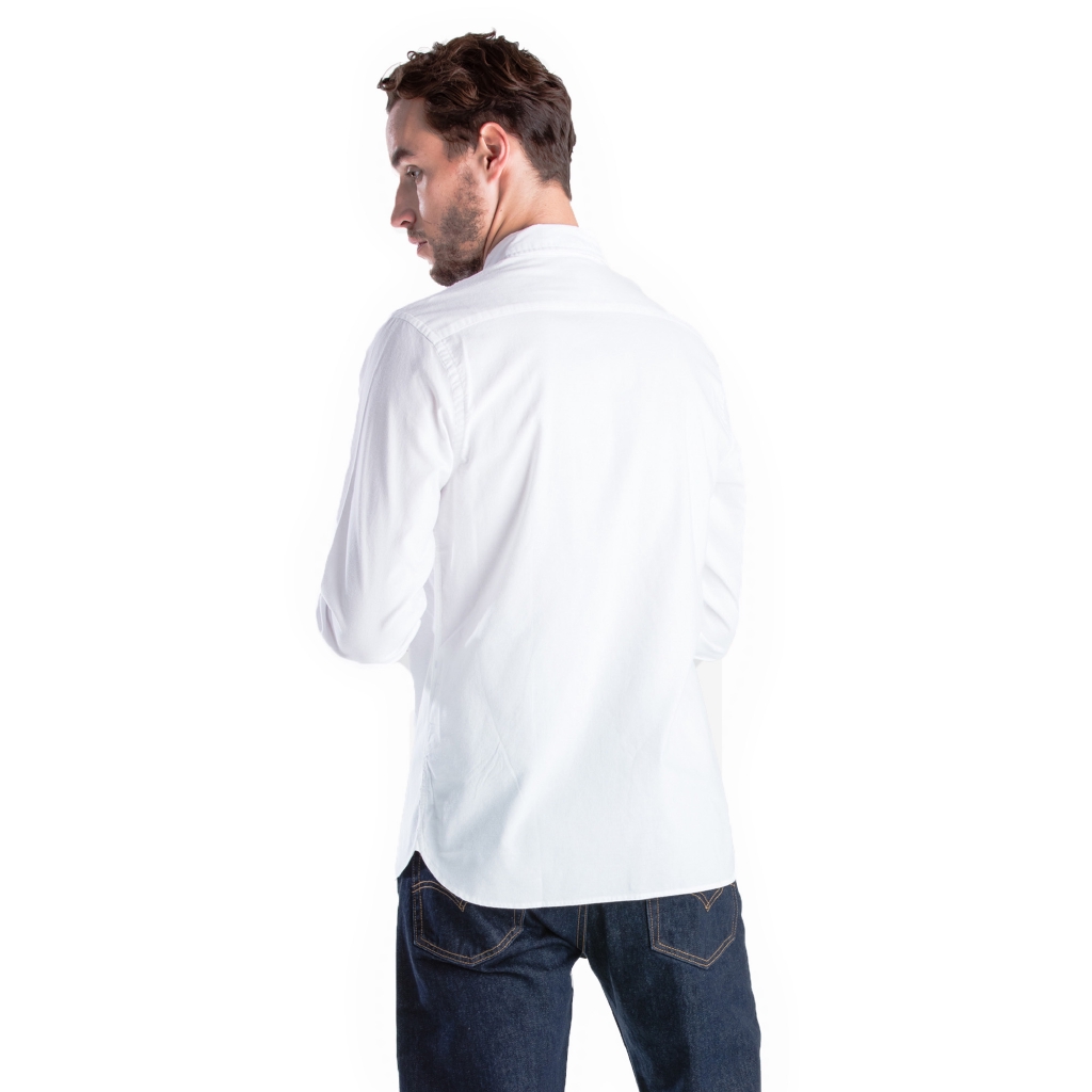 levis white button up shirt