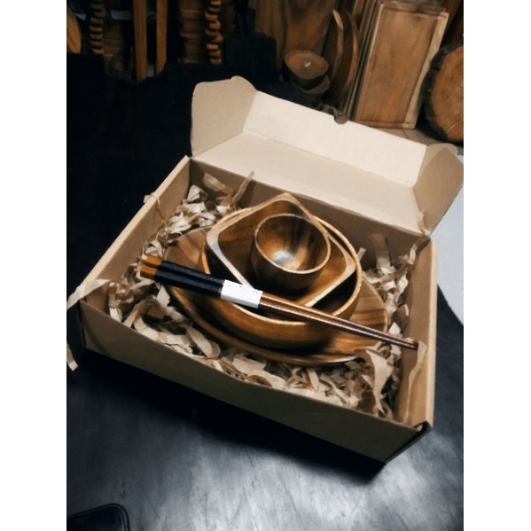 Wooden Dinnerware Set Shopee Philippines