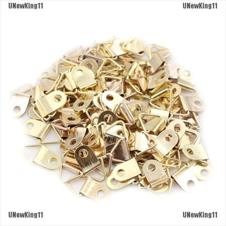 UNK「100pcs Mini Golden Triangle D-Ring Picture Oil Painting Mirror Frame Hook Hanger」