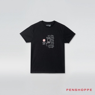 Penshoppe Insert Coin Here Semi Fit Graphic T-Shirt For Men (Black) #6