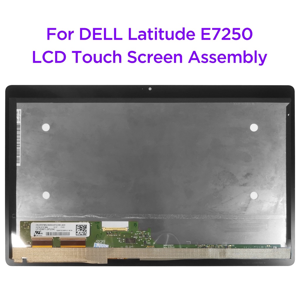 12.5" LCD Screen Touch Digitizer Assembly with Frame for DELL Latitude
