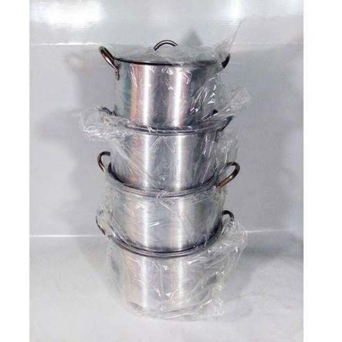 kaserola large set / shallow pot set stainless cookware set casserole