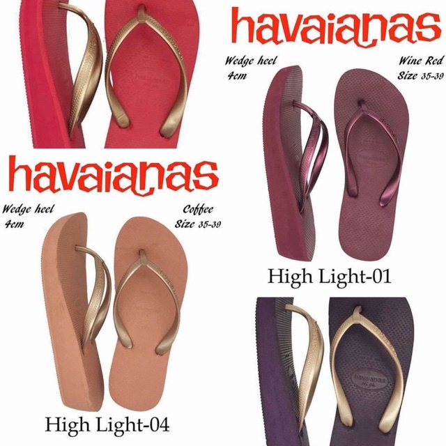 havaianas wedge slippers