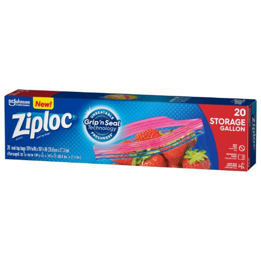 Ziploc Storage Bags Gallon 20's Shopee Philippines