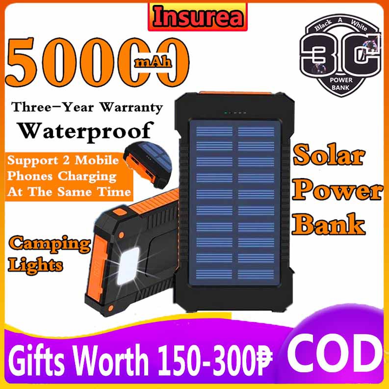 Philippines spot Solar Power Bank 50000mAh Dual output ...