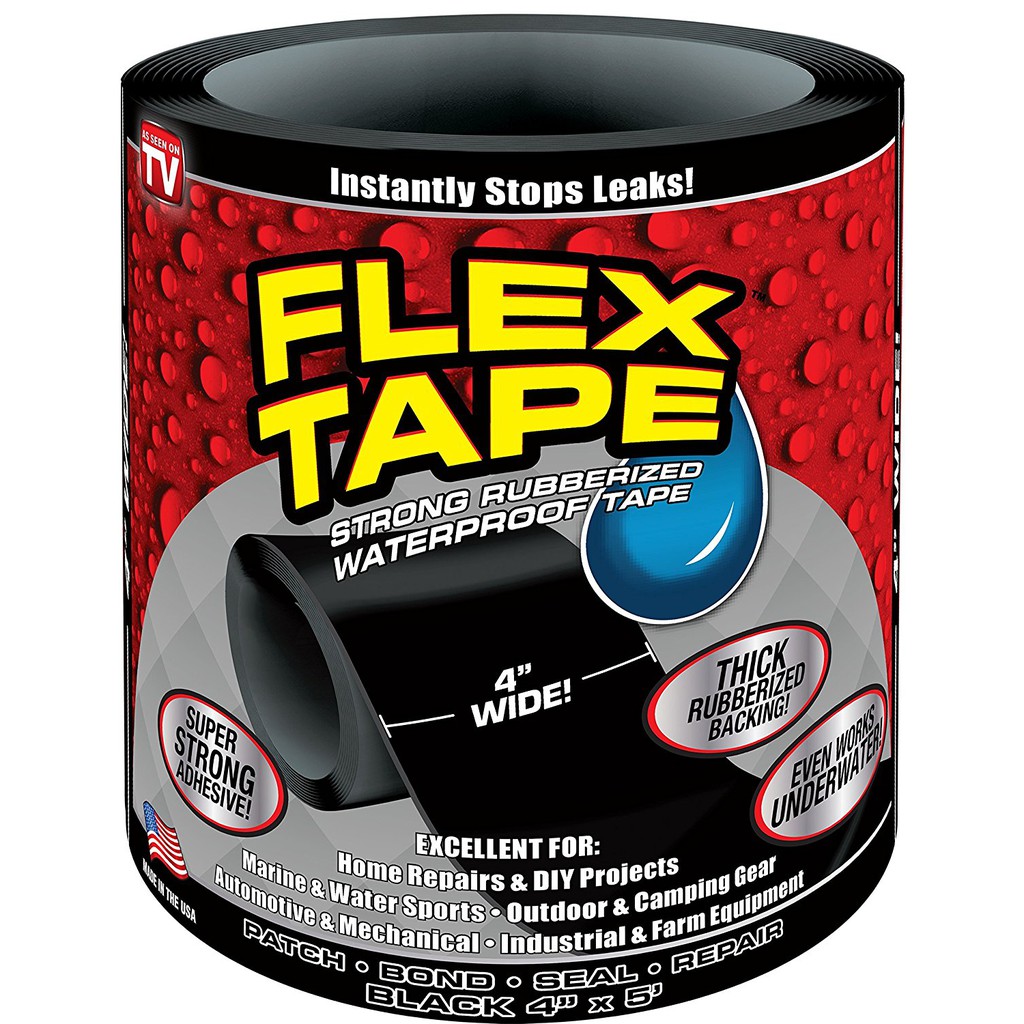 Strong Rubberrized Waterproof tape flex tape instantly stop leaks