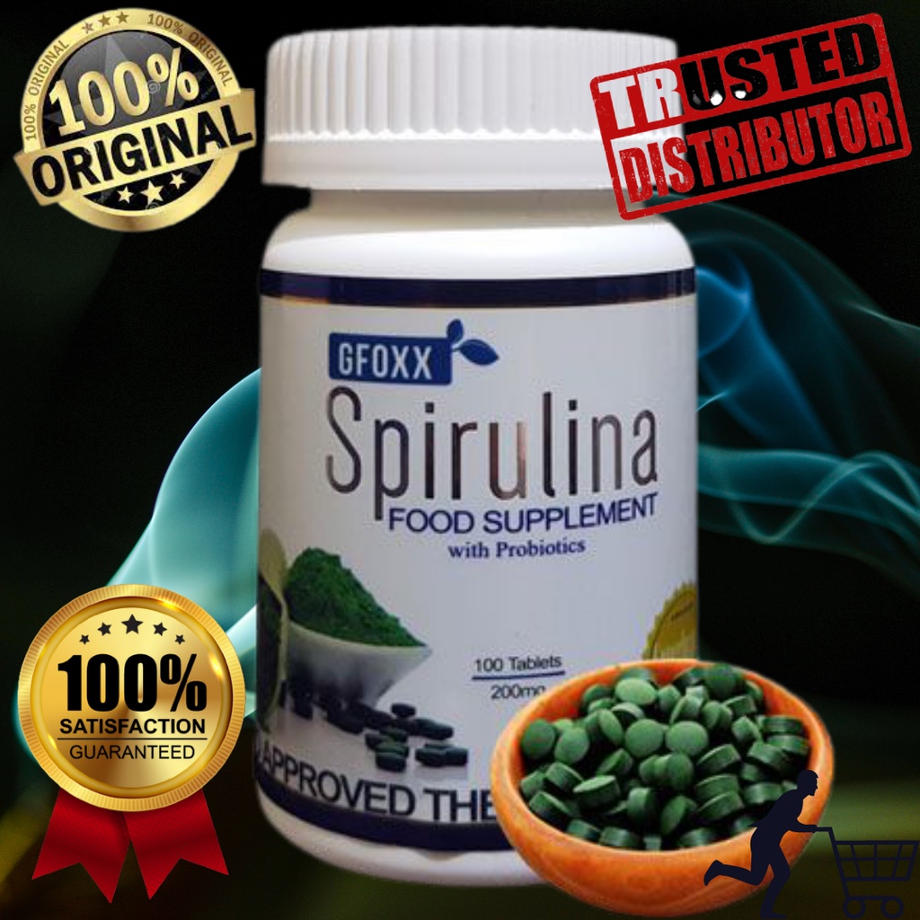 Original Gfoxx Spirulina with Probiotics 100 Tablets Shopee Philippines