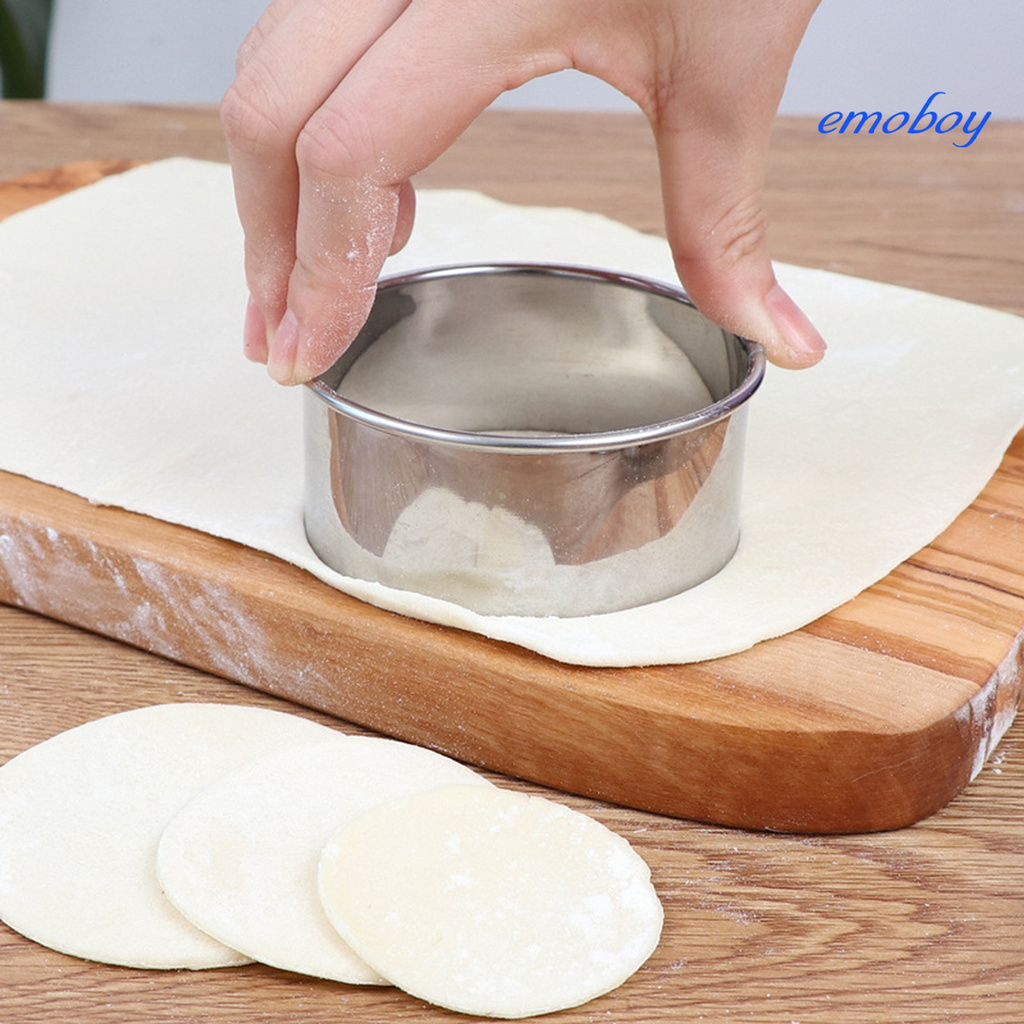 emoboy 5 Pcs Biscuit Mold Non-stick Heat-resistant Stainless Steel Kitchen Cookie Mold for Cooking