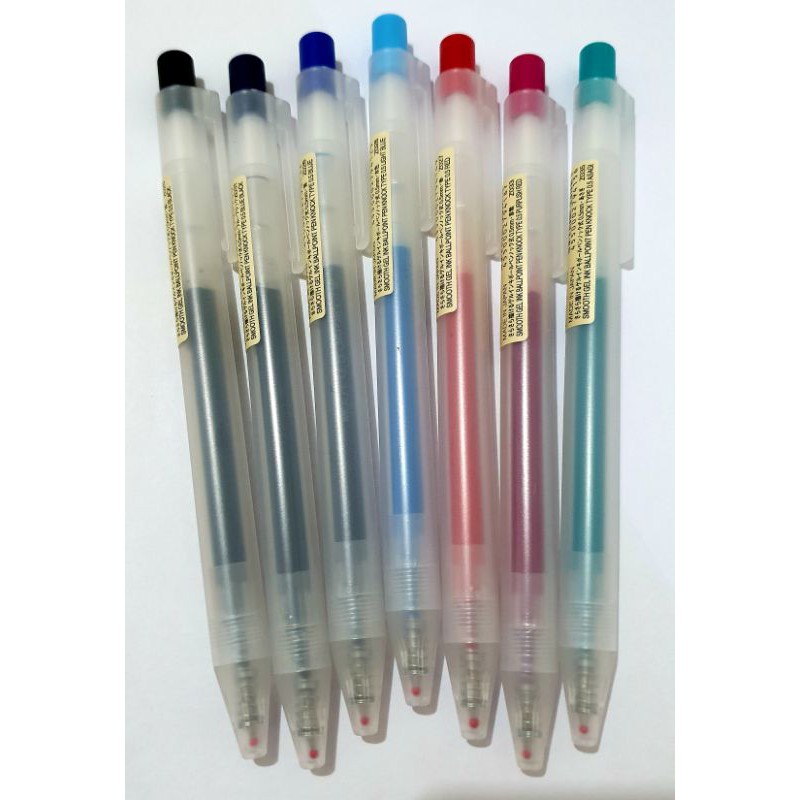 MUJI Smooth Gel Ink Ballpoint PenKnock Type (0.5mm) Shopee Philippines
