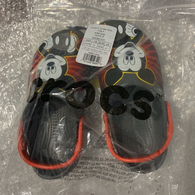 mickey mouse 90th birthday crocs