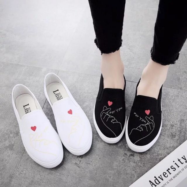 canvas slip on shoes womens
