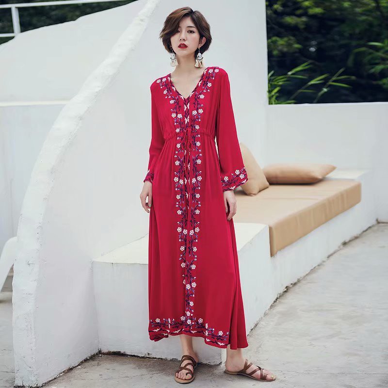 long sleeve floral dresses