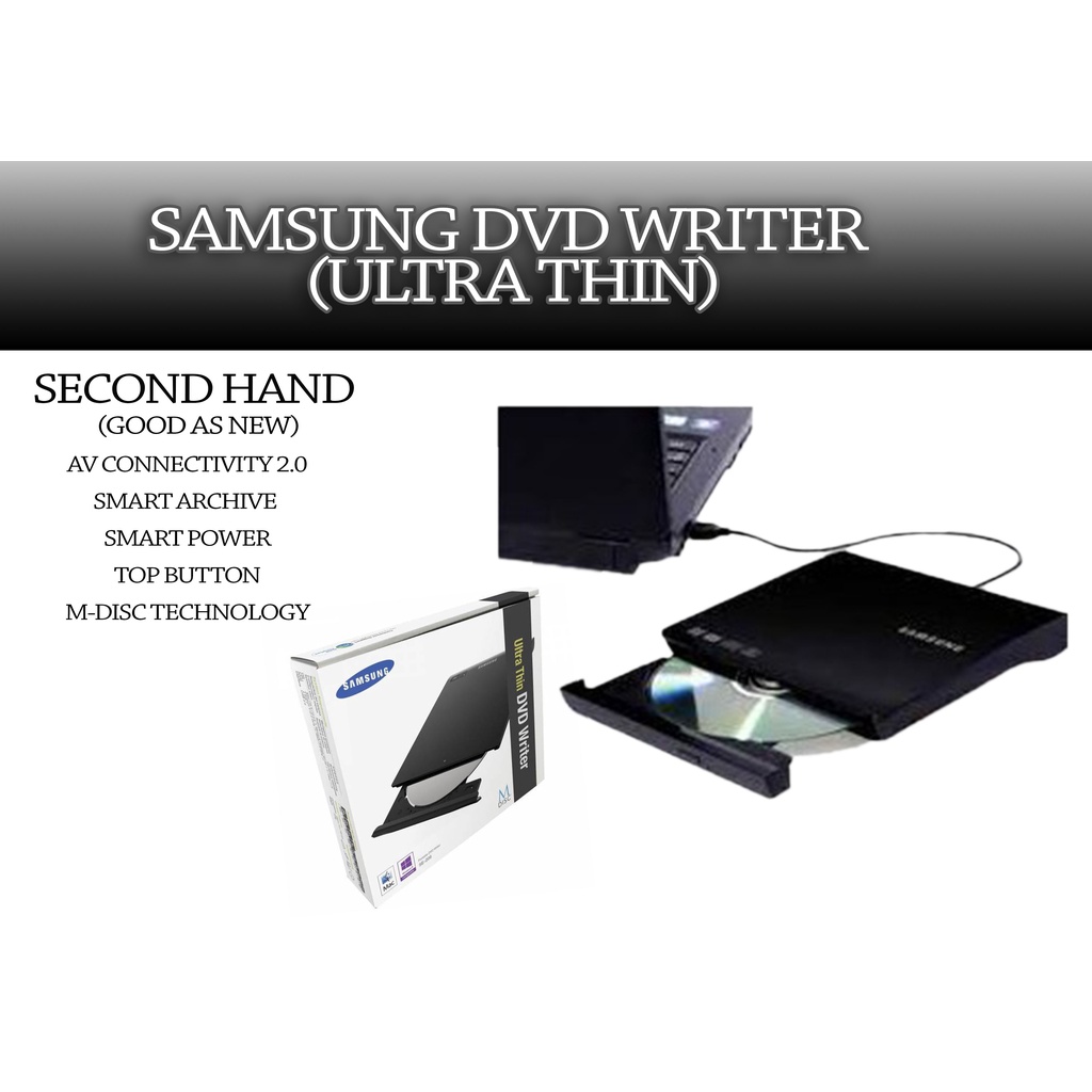 SAMSUNG ULTRA THIN DVD WRITER (SECOND HAND) Shopee Philippines