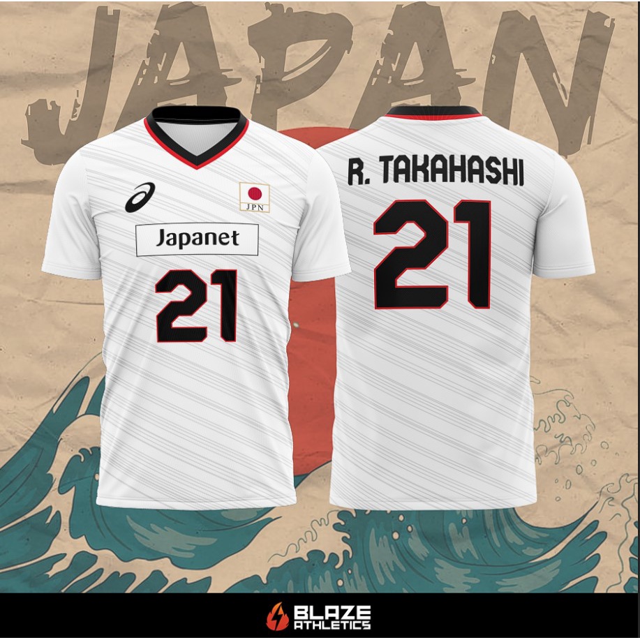 WHITE Japan Volleyball Jersey ver. 2 Shopee Philippines