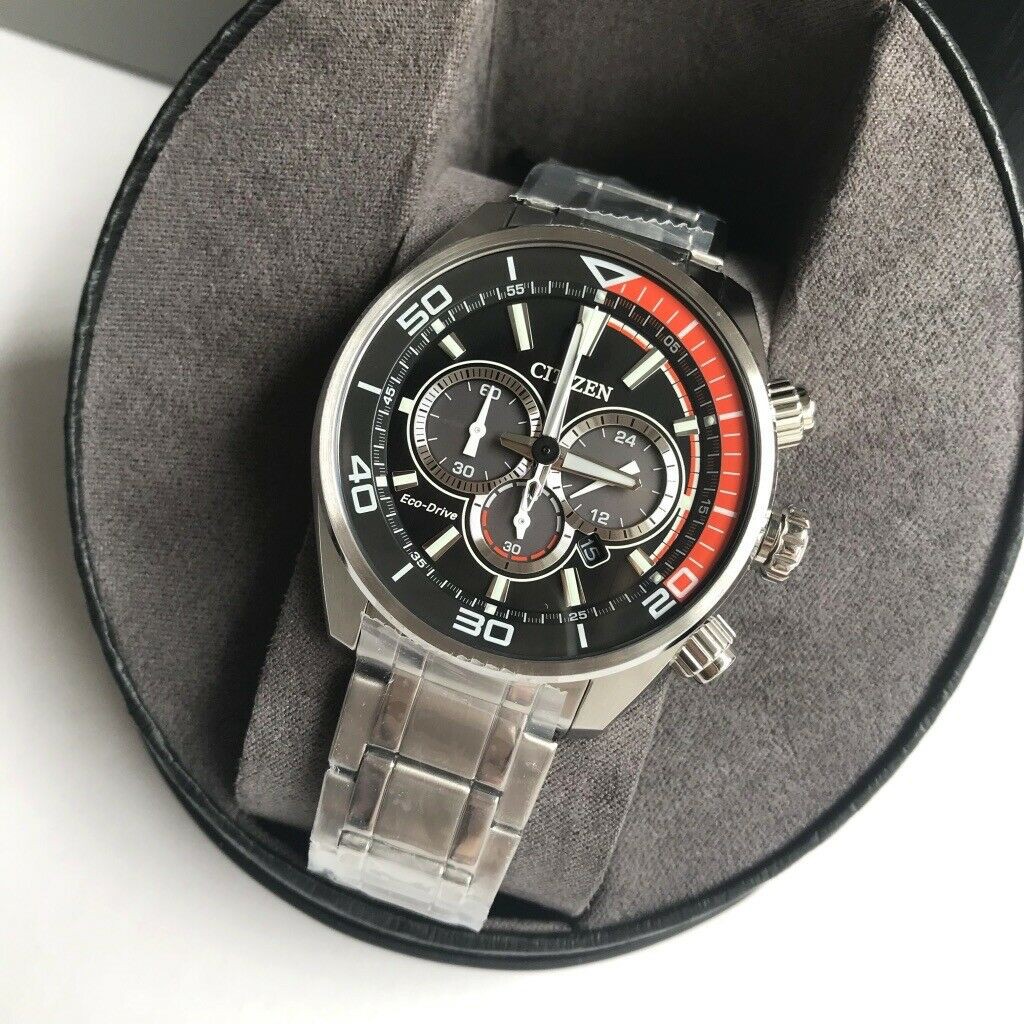 Citizen Eco-Drive Solar Chandler Chrono Black & Silver Steel CA4330-57E  Watch For Men | Shopee Philippines