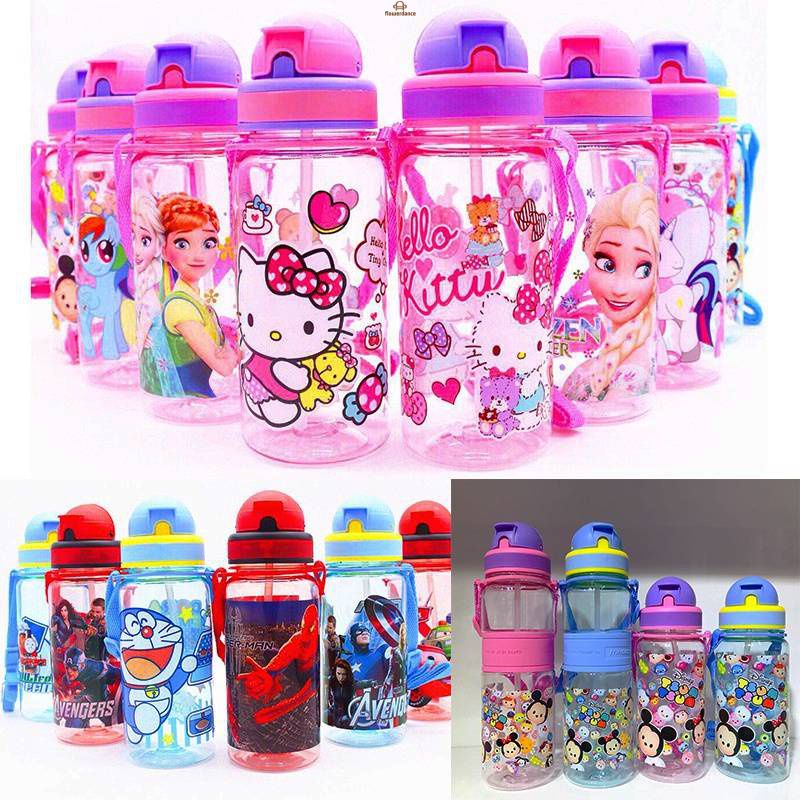 350ml-500ml Disney Frozen Princess Elsa Pony Kt Children Water Bottle ...