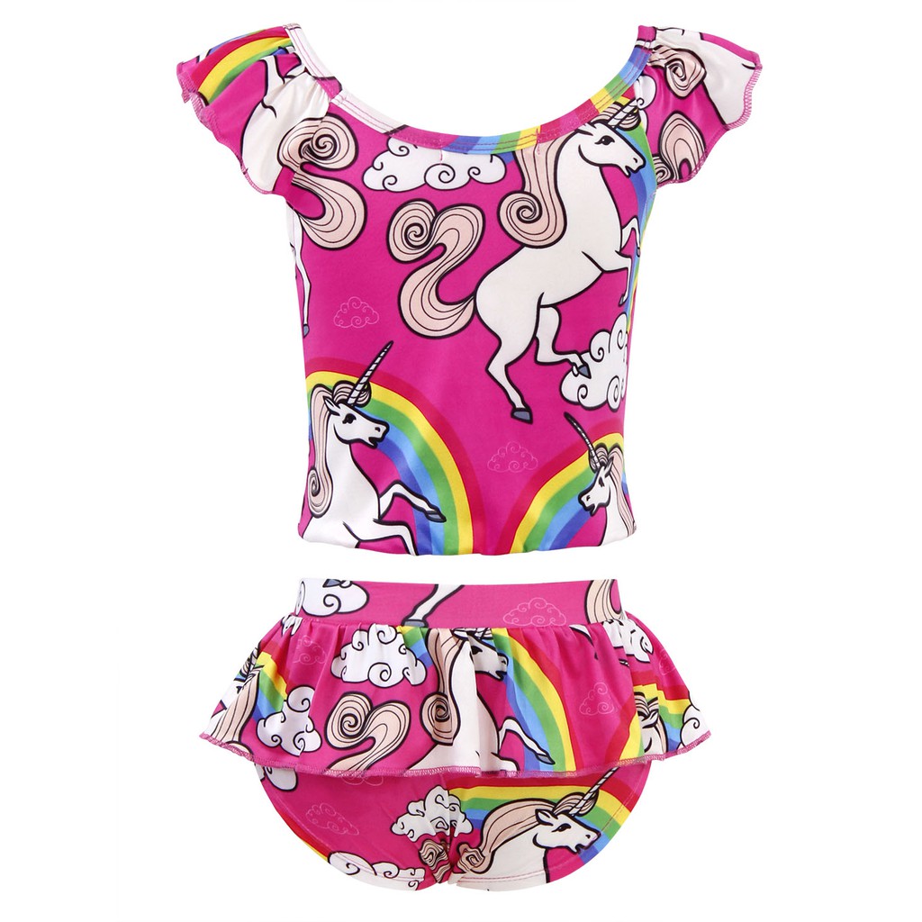 rainbow unicorn bathing suit