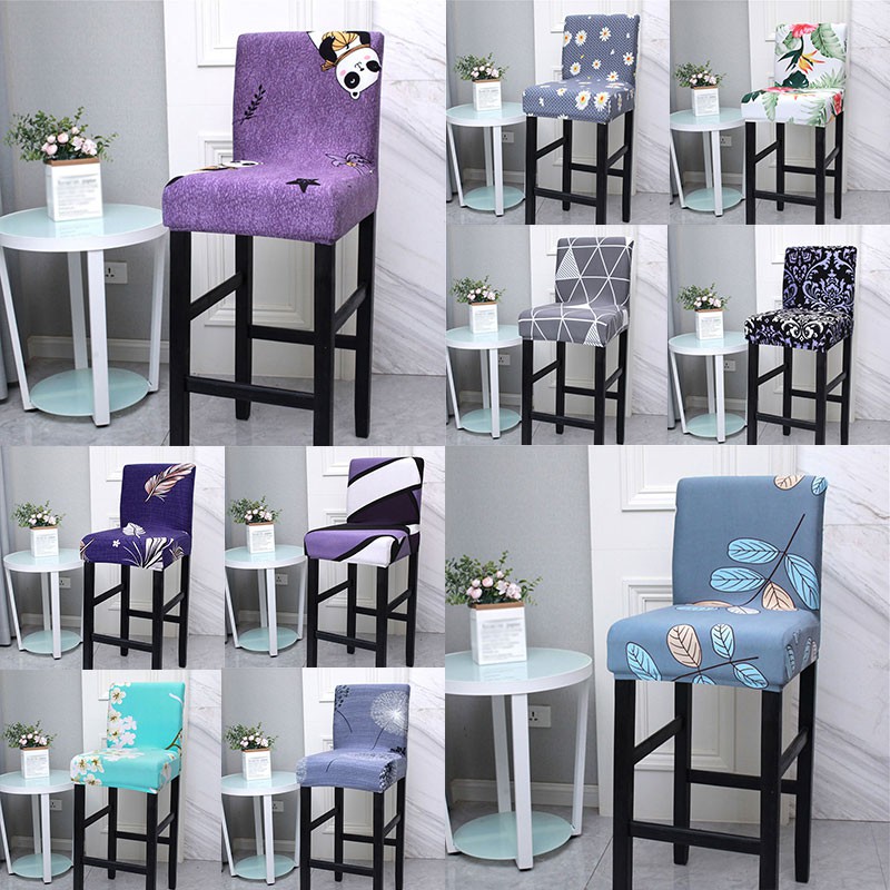Falifap Spandex Chair Cover Flower Seat Covers For Bar Stool Chairs Slipcover Home Hotel Banquet Dining Chair Decoration Shopee Philippines
